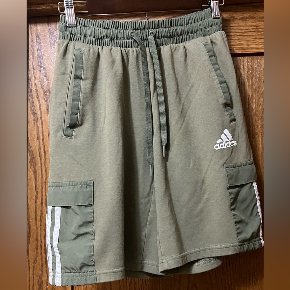 Adidas Men's Khaki Cargo Shorts